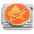 Rock Star Guitar Orange Italian Charm
