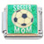Soccer Mom Sports Ball on Green Italian Charm