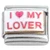 I Love My Lover Italian Charm