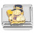 Smiling Snowman Broom Top Hat Italian Charm