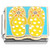Yellow Flip Flops on Blue Italian Charm