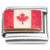 Canadian Flag Glitter Maple Leaf Italian Charms