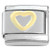 Raised Gold Heart Italian Charm