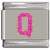 Sparkle Pink Letter Q Italian Charm