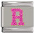 Sparkle Pink Letter R Italian Charm