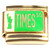 Times Square Sign Gold Base Italian Charm