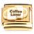 Coffee Lover Mugs Gold Base Italian Charm