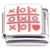 Red Heart Tic Tac Toe Italian Charm