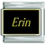 Erin Name Black Italian Charm