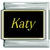 Katy Name Black Italian Charm
