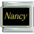 Nancy Name Black Italian Charm