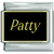 Patty Name Black Italian Charm