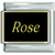 Rose Name Black Italian Charm