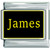 James Name Black Italian Charm