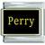 Perry Name Black Italian Charm