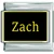 Zach Name Black Italian Charm