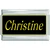 Christine Name Black Superlink Italian Charm