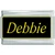 Debbie Name Black Superlink Italian Charm