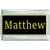 Matthew Name Black Superlink Italian Charm