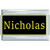 Nicholas Name Black Superlink Italian Charm