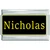 Nicholas Name Black Superlink Italian Charm