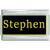 Stephen Name Black Superlink Italian Charm