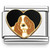 Basset Hound Puppy Dog Black Heart Italian Charm