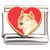 Pitbull Pit Bull Dog Red Heart Italian Charm