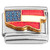 Red White Blue Flag Mississippi State Outline Italian Charm