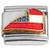 Red White Blue Flag Delaware State Outline Italian Charm