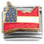 Red White Blue Flag Minnesota State Outline Italian Charm
