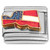 Red White Blue Flag Vermont State Outline Italian Charm
