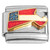 Red White Blue Flag Massachusetts State Outline Italian Charm