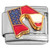 Red White Blue Flag Rhode Island State Outline Italian Charm