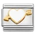 Bright White Heart Arrow Italian Charm