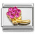Pink Bling Flower Italian Charm