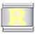 Yellow Letter R Italian Charm