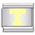 Yellow Letter T Italian Charm