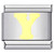 Yellow Letter Y Italian Charm