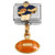 Black Football Player Dangle Italian Charm