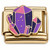 Gem Look Goldtone Base Italian Charm
