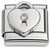 Heart Lock Bling Italian Charm