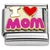 I Love Mom Red Purple Italian Charm