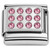 Pink Bling Pattern Italian Charm