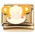 Cartoon Tiger Gold Trim Italian Charm