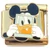 Duck Mouse Frame Gold Trim Italian Charm