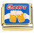 Cheers Mugs Gold Base Italian Charm