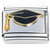 Black Grad Cap Graduation Italian Charm