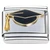 Black Grad Cap Graduation Italian Charm