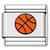 Brown Basketball Sports Value Italian Charm